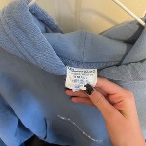 Champion Reverse Weave Center Low Logo blue